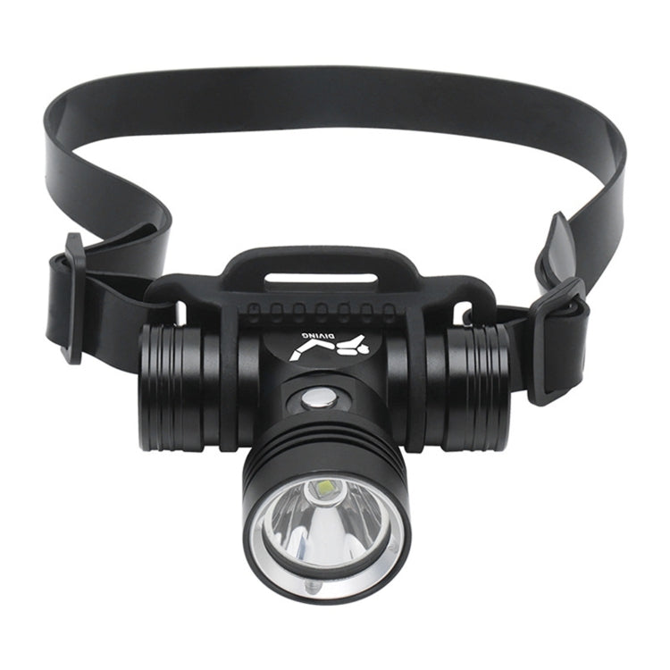 YWXLight 60m Underwater Photography Video Fill-up Headlight Diving Flashlight with Battery Display Function(Headlight) Eurekaonline