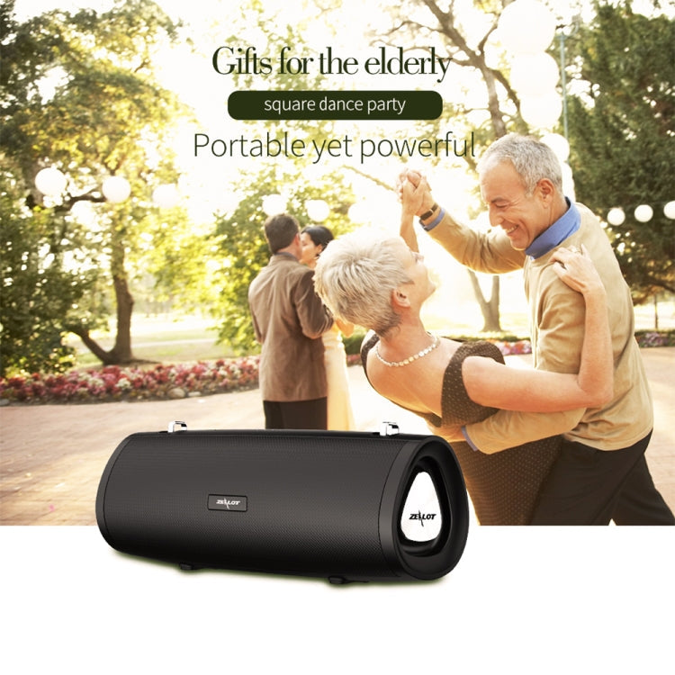 ZEALOT S39 Portable Subwoofer Wireless Bluetooth Speaker with Built-in Mic, Support Hands-Free Call & TF Card & AUX (Black) Eurekaonline