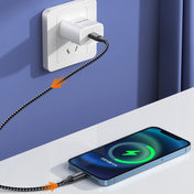 awei CL-126 1.2m 4 in 1 USB to USB-C / Type-C to 8Pin Data Fast Charging Cable(Black) Eurekaonline