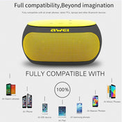 awei Y200 Wireless Bluetooth Speaker with Touch Buttons, Support Aux Line and TF Card(Yellow) Eurekaonline