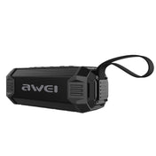 awei Y280 IPX4 Bluetooth Speaker Power Bank with Enhanced Bass, Built-in Mic, Support FM / USB / TF Card / AUX(Black) Eurekaonline