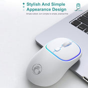 iMICE W-618 Rechargeable 4 Buttons 1600 DPI 2.4GHz Bluetooth Silent Wireless Mouse for Computer PC Laptop (Black) Eurekaonline