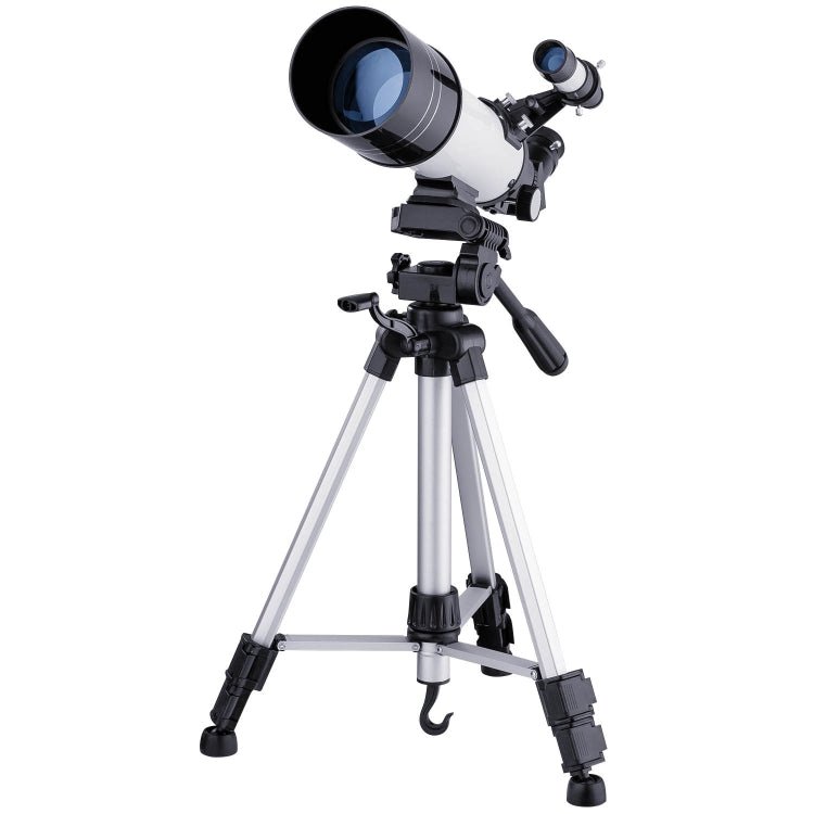 66x70 High Definition High Times Astronomical Telescope with Tripod & Phone Fixing Clip & Moon Filter(White) - Eurekaonline