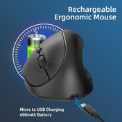 X10 2.4G Wireless Rechargeable Vertical Ergonomic Gaming Mouse(Black) - Eurekaonline