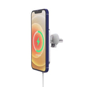 X16 Magsafe Car Air Outlet Vent Mount Clamp Holder 15W Fast Charging Qi Magnetic Wireless Charger(White) - Eurekaonline