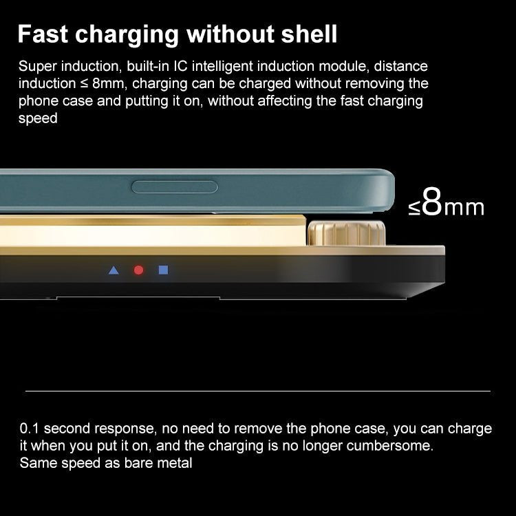 X3 15W 3 in 1 Wireless Charger, Table Lamp (White) - Eurekaonline