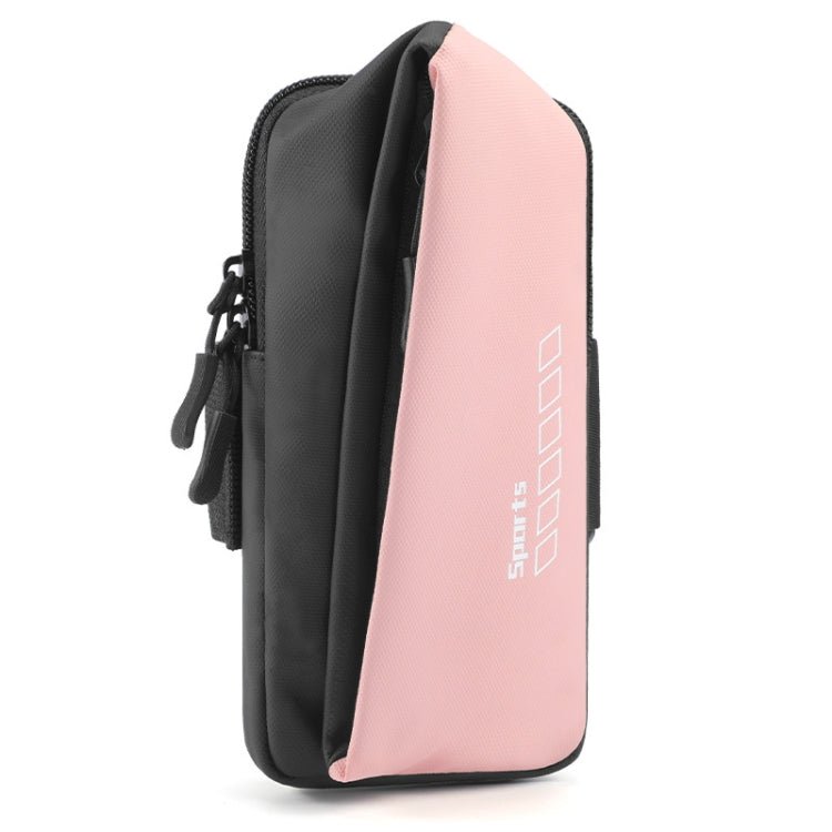 x3026 Running Waterproof Mobile Phone Arm Bag Outdoor Cycling Mobile Phone Bag(Pink) - Eurekaonline