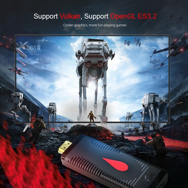 X96 S400 Android 10.0 Mini TV Stick, Allwinner H313 Quad Core ARM Cortex A53, 1GB + 8GB, Support WiFi, HDMI, TF Card, USB - Eurekaonline