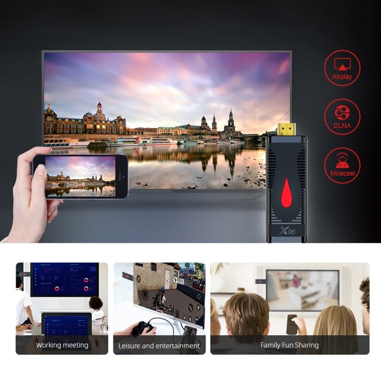 X96 S400 Android 10.0 Mini TV Stick, Allwinner H313 Quad Core ARM Cortex A53, 2GB + 16GB, Support WiFi, HDMI, TF Card, USB - Eurekaonline