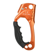 XINDA TP-8606 Outdoor Rock Climbing Aerial Work Anti-fall Handheld Rope Gripper for 8-12mm Diameter Rope left(Orange) - Eurekaonline