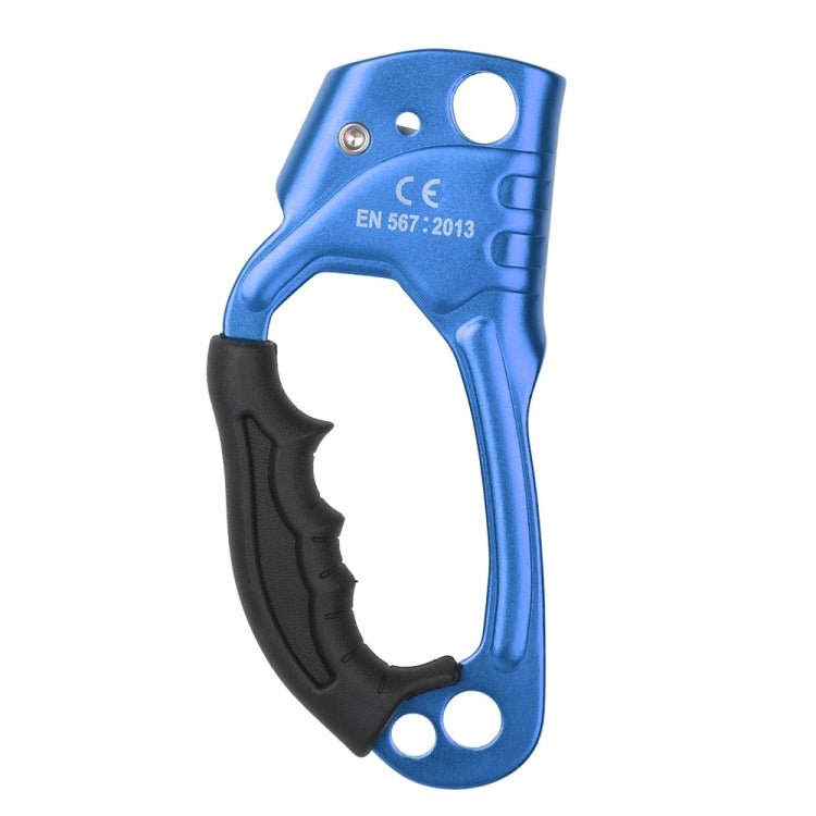 XINDA TP-8606 Outdoor Rock Climbing Aerial Work Anti-fall Handheld Rope Gripper for 8-12mm Diameter Rope Right(Blue) - Eurekaonline