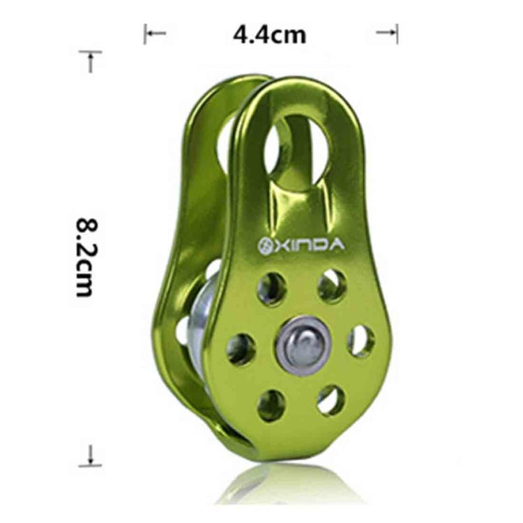 XINDA XD-8610 Single Fixed Pulley Mountaineering Rope Climbing Rappelling Survival Equipment(Green) - Eurekaonline