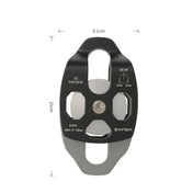 XINDA XD-8613 Outdoor Rock Climbing Jungle Rope Overhead Crossing Side Plate Double Pulley(Red) - Eurekaonline