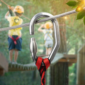 XINDA XD-Q9692 Stainless Steel Tree Adventure Protection Main Lock Insurance Buckle(With Hexagonal Latches (Detachable)) - Eurekaonline