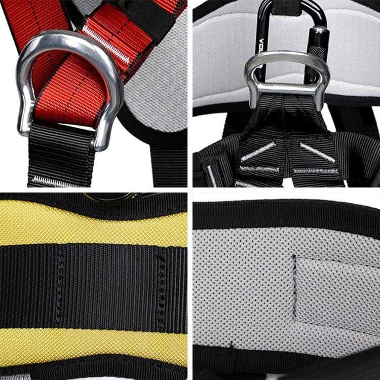 XINDA XDA9516 Outdoor Rock Climbing Polyester High-strength Wire Adjustable Downhill Whole Body Safety Belt - Eurekaonline
