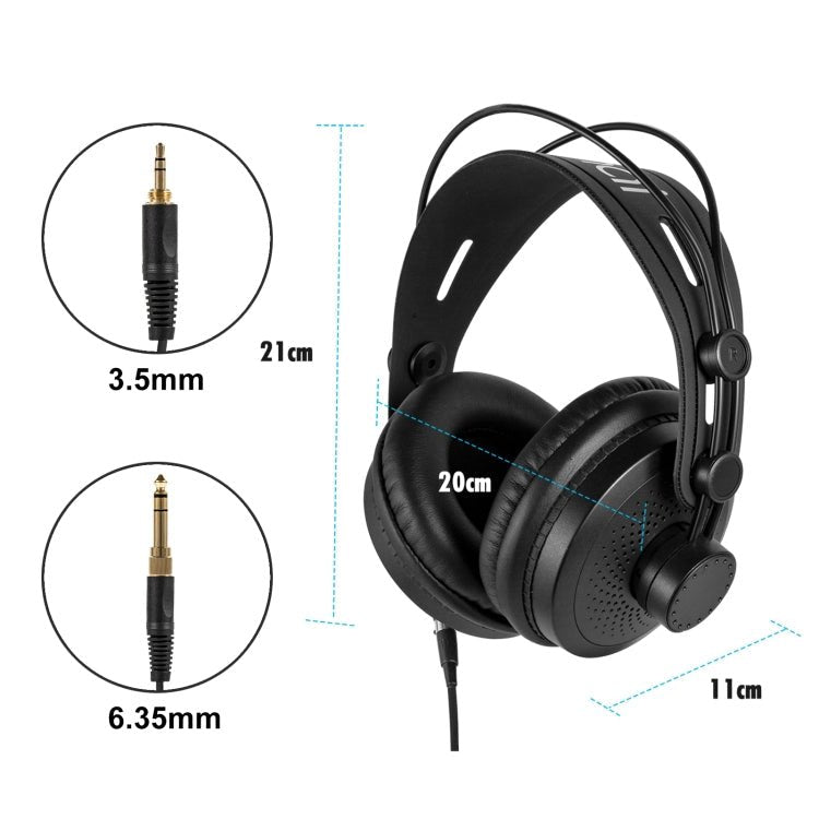 Yanmai D68 Recording Monitor Headphone (Black Gold) - Eurekaonline