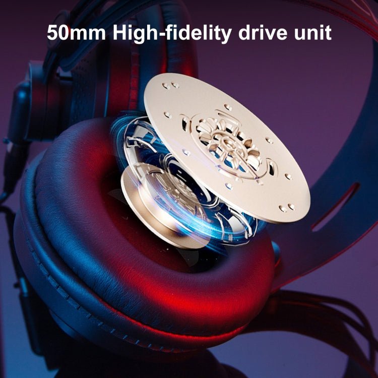 Yanmai D68 Recording Monitor Headphone (Black Gold) - Eurekaonline