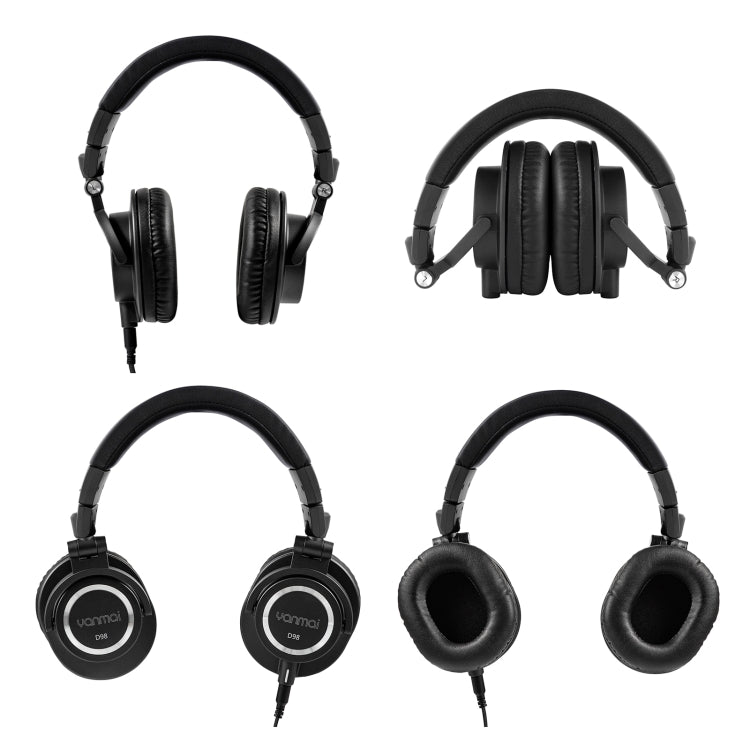 Yanmai D98 Professional Recording Monitor Headphone (Black) - Eurekaonline