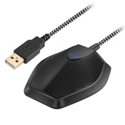 Yanmai G11 Meeting USB Computer Desktop Microphone Omnidirectional Condenser Mic Microphone, Compatible with PC / Mac for Live Broadcast, Show, KTV, etc.(Black) - Eurekaonline