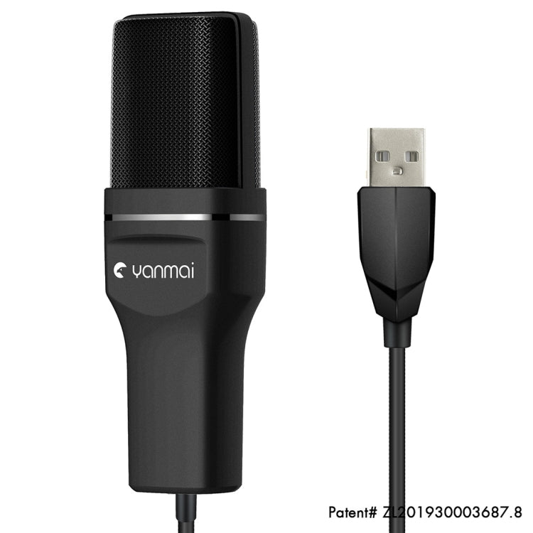 Yanmai SF-777 1.4m Computer Game Recording Condenser Microphone with Pop Filter & Tripod Stand (Black) - Eurekaonline