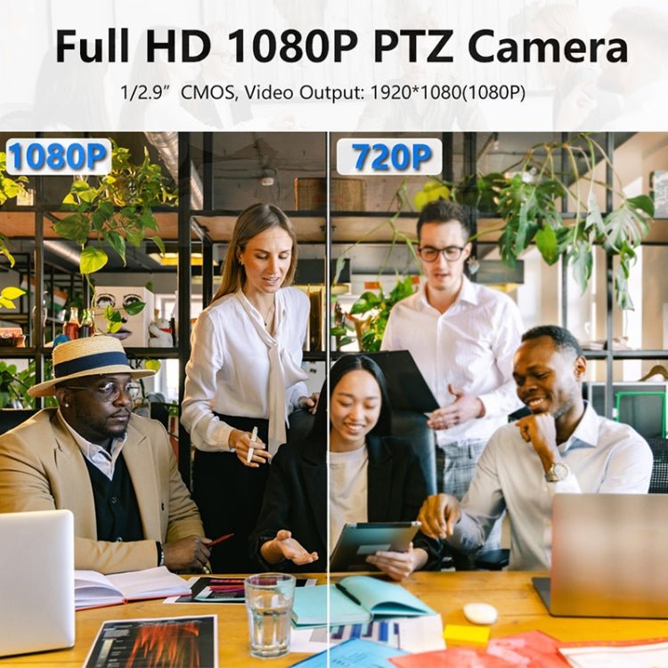 YANS YS-H13UH USB HD 1080P 3X Zoom Wide-Angle Video Conference Camera with Remote Control(Silver) - Eurekaonline