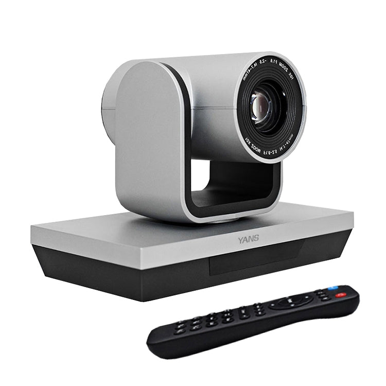 YANS YS-H20U USB HD 1080P Wide-Angle Video Conference Camera with Remote Control, US Plug(Grey) - Eurekaonline
