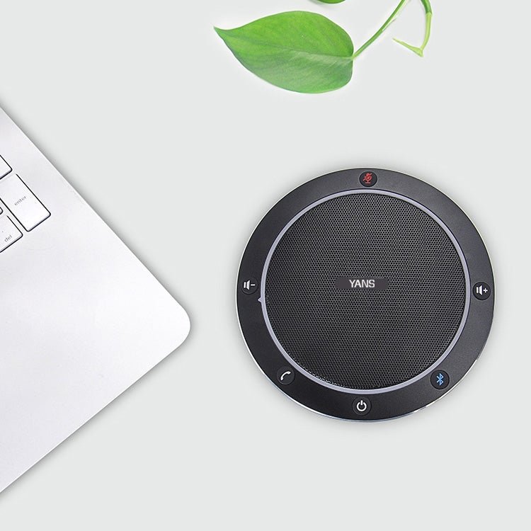 YANS YS-M61Y Video Conference Bluetooth Omnidirectional Microphone(Black) - Eurekaonline