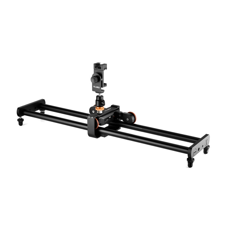 YELANGU L60E 60cm Slide Rail Track + L4 3-Wheel Video Dolly with Phone Clamp & Ballhead - Eurekaonline