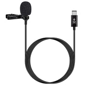 YICHUANG YC-LM10 USB-C / Type-C Intelligent Noise Reduction Condenser Lavalier Microphone, Cable Length: 1.5m - Eurekaonline