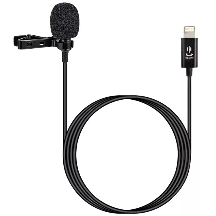 YICHUANG YC-LM10II 8 Pin Port Intelligent Noise Reduction Condenser Lavalier Microphone, Cable Length: 1.5m - Eurekaonline