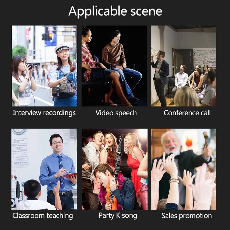 YICHUANG YC-LM10II 8 Pin Port Intelligent Noise Reduction Condenser Lavalier Microphone, Cable Length: 1.5m - Eurekaonline