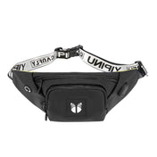 YIPINU YPU-DS Fashion Chest Bag Messenger Bag Waist Bag Waterproof Sports Mobile Phone Bag with External USB Port(Black) - Eurekaonline