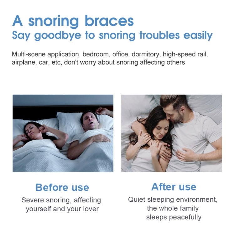 YJK100 Silicone + ABS Stop Snoring Device Anti Snore (White) - Eurekaonline