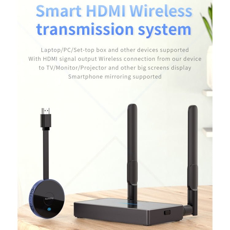 Z2 Wireless HDMI Screen Display Dongle Receiver + Transmitter Kit(Black) - Eurekaonline