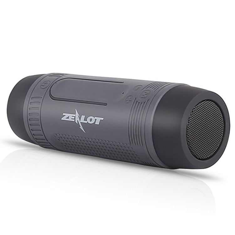 ZEALOT S1 Bluetooth 4.0 Wireless Wired Stereo Speaker Subwoofer Audio Receiver with 4000mAh Battery, Support 32GB Card, For iPhone, Galaxy, Sony, Lenovo, HTC, Huawei, Google, LG, Xiaomi, other Smartphones(Grey) - Eurekaonline