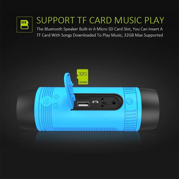 ZEALOT S1 Bluetooth 4.0 Wireless Wired Stereo Speaker Subwoofer Audio Receiver with 4000mAh Battery, Support 32GB Card, For iPhone, Galaxy, Sony, Lenovo, HTC, Huawei, Google, LG, Xiaomi, other Smartphones(Grey) - Eurekaonline