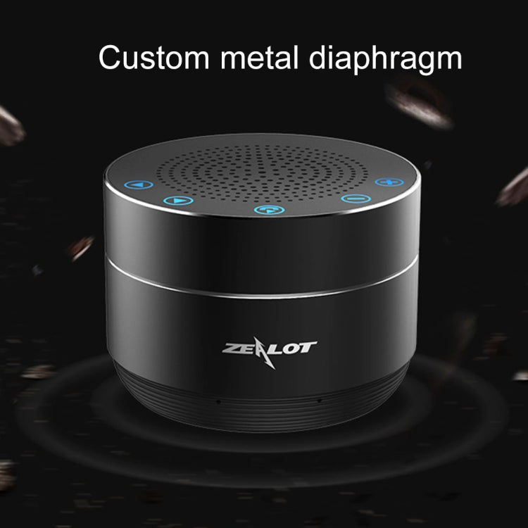 ZEALOT S19 3D Surround Bass Stereo Touch Control Bluetooth V4.2+EDR Speaker, Support AUX, TF Card, For iPhone, Samsung, Huawei, Xiaomi, HTC and Other Smartphones, Bluetooth Distance: about 10m (Black) - Eurekaonline