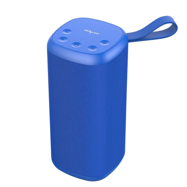 ZEALOT S35 Portable Heavy Bass Stereo Wireless Bluetooth Speaker with Built-in Mic, Support Hands-Free Call & TF Card & AUX (Blue) - Eurekaonline
