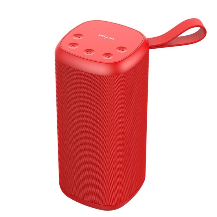 ZEALOT S35 Portable Heavy Bass Stereo Wireless Bluetooth Speaker with Built-in Mic, Support Hands-Free Call & TF Card & AUX (Red) - Eurekaonline