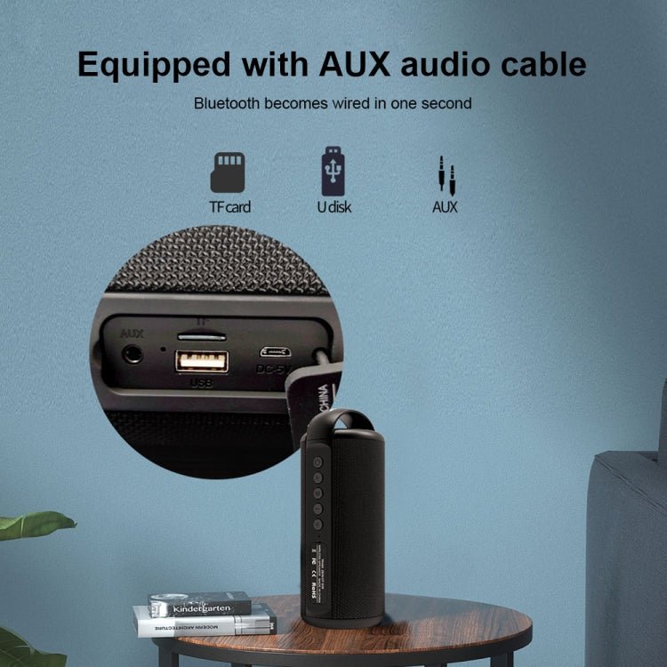 ZEALOT S36 Portable Heavy Bass Wireless Bluetooth Speaker with Built-in Mic, Support Hands-Free Call & TF Card & AUX (Black) - Eurekaonline