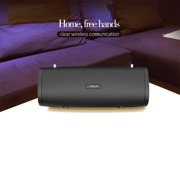 ZEALOT S38 Portable Subwoofer Wireless Bluetooth Speaker with Built-in Mic, Support Hands-Free Call & TF Card & AUX (Black) - Eurekaonline