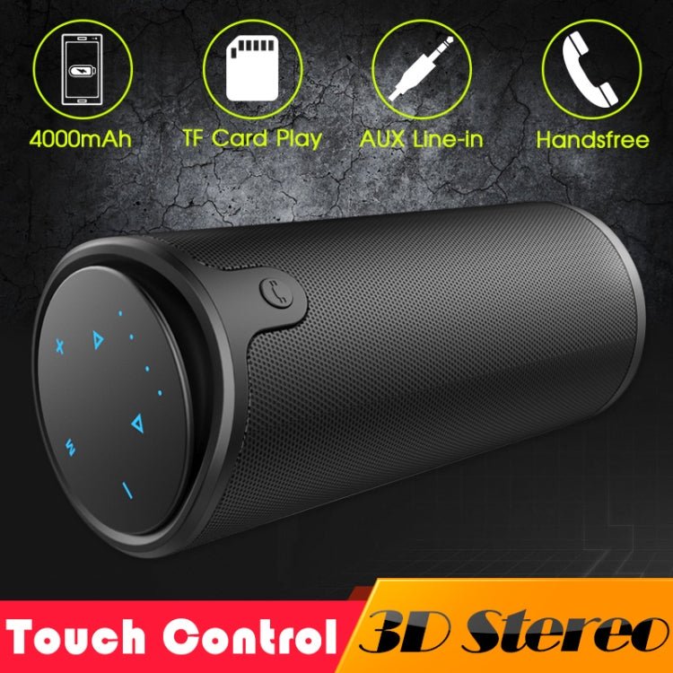 ZEALOT S8 3D Stereo Bluetooth Speaker Wireless Subwoofer Column Portable Touch Control AUX TF Card Playback Handsfree with Mic - Eurekaonline