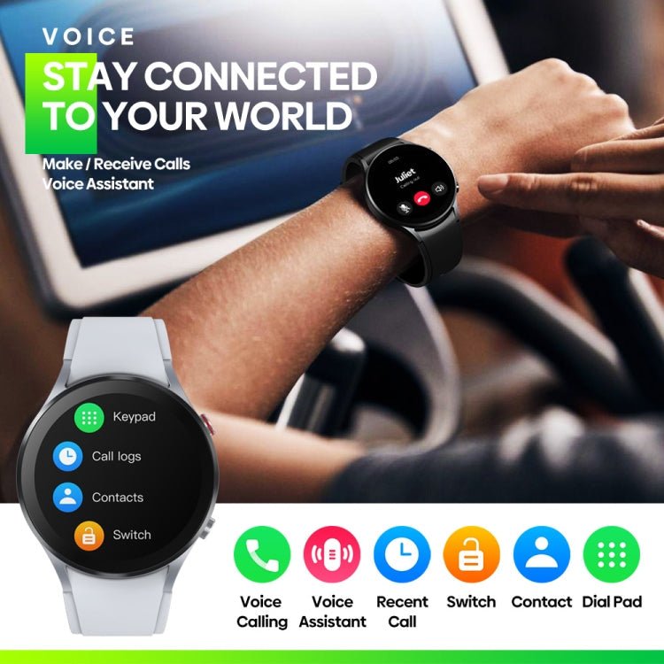 Zeblaze GTR 3 1.32 inch Smart Watch, Support Voice Calling / Heart Rate / Blood Oxygen / On-Wrist Skin Temperature / Sport Modes (Black) - Eurekaonline