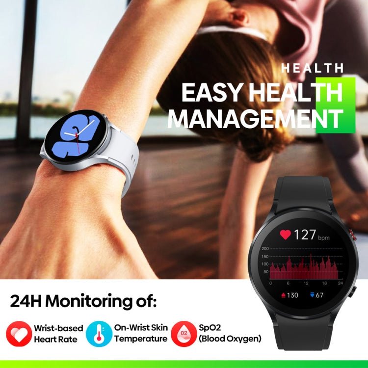 Zeblaze GTR 3 1.32 inch Smart Watch, Support Voice Calling / Heart Rate / Blood Oxygen / On-Wrist Skin Temperature / Sport Modes (Black) - Eurekaonline
