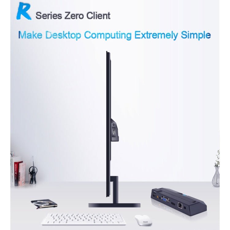 Zero Client R1 Mini PC, CORTEX QUAD A9 Quad Core up to 1.6GHz, RAM: 1GB, ROM: 8GB, Support HDMI, VGA, RJ45, SPK - Eurekaonline