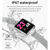 ZL13 1.22 inch Color Screen IP67 Waterproof Smart Watch, Support Sleep Monitor / Heart Rate Monitor / Menstrual Cycle Reminder, Style: Red Leather Strap - Eurekaonline