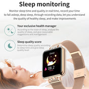ZL13 1.22 inch Color Screen IP67 Waterproof Smart Watch, Support Sleep Monitor / Heart Rate Monitor / Menstrual Cycle Reminder, Style: Red Leather Strap - Eurekaonline