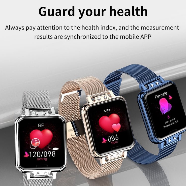ZL13 1.22 inch Color Screen IP67 Waterproof Smart Watch, Support Sleep Monitor / Heart Rate Monitor / Menstrual Cycle Reminder, Style: Red Leather Strap - Eurekaonline