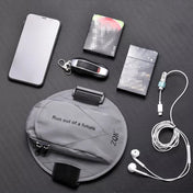 ZQK Sports Reflective Arm Bag Night Running Mobile Phone Arm Bag Is Suitable For Mobile Phones Under 6 Inches(Black) - Eurekaonline